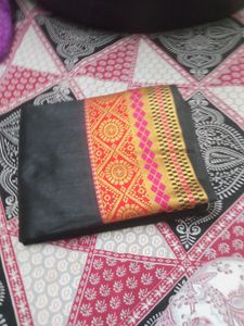 ASaree, Black Colour New Saree Kadak