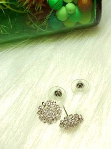 Sparkling Flower Stud Earrings