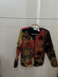 Embroidered Patchwork Floral  Motifs Blazer