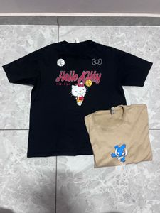 Graphic Print T-Shirt Set