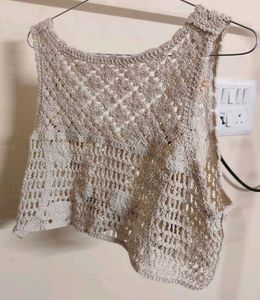 Crochet Sunflower Vest