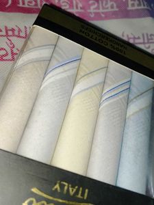 Set of 6 Cotton Handkerchiefs