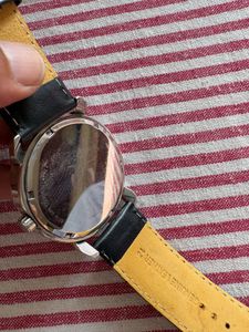 Titan Navy Leather Strap Watch