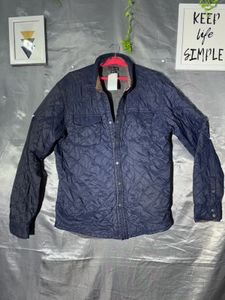 ZARA Men's Navy Quilted Jacket