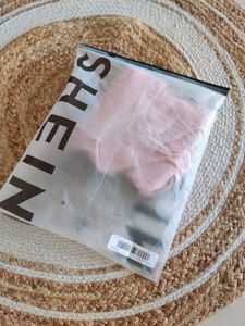 SHEIN Pink Solid Rib-Knit Cami Bodysuit