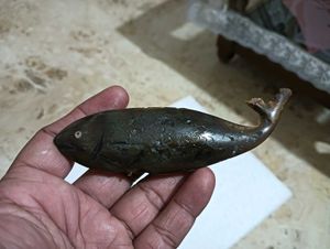 Vintage Hand Carved Wooden Fish
