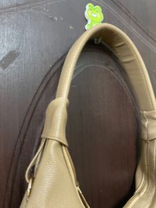 Chic Beige Hobo Shoulder Bag