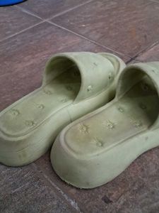Comfortable Light Green Slides
