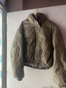 Stylish Padded Faux Leather Jacket