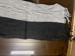 Two-Tone Fringe Scarf