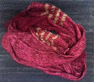 Men’s Red Textured Stole