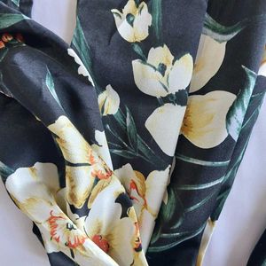 Luxurious Floral Print Silk Pajama 🌸