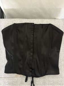 Black Satin Corset