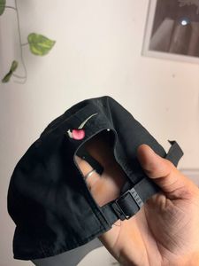 Nike Black Baseball Cap with Pink Swoosh