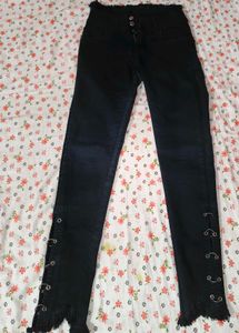 Black Distressed Jeans