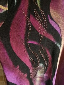 Purple Embellished Top