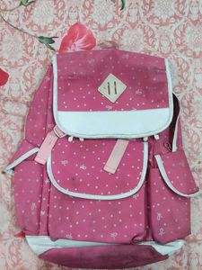Pink Polka Dot Backpack