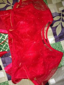 Stunning Red Embellished Blouse