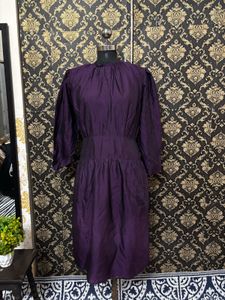 Elegant Purple Midi Dress