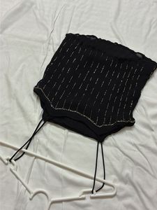 Sparkly Black Camisole Top