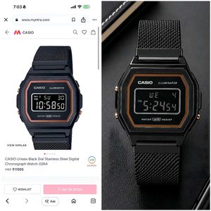 Casio Vintage Black Digital Watch