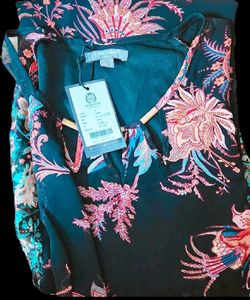 Stylish Black Kurta with Floral Print