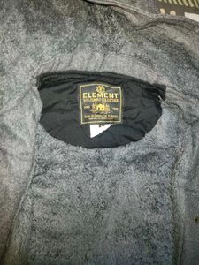 Grey Hooded Jacket korean fur inside