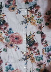 Floral Print Kurta