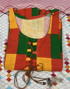 Vibrant Block Print Kurta