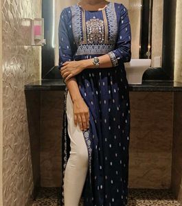 Navy Blue Ethnic Kurta