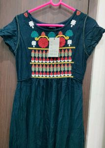 Embroidered Midi Dress - New with Tags!