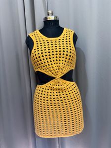 Booho Crochet Mini Dress