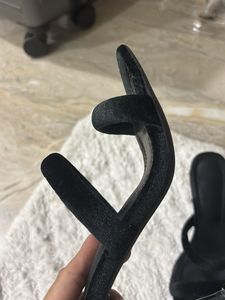 Black Velvet open Heels