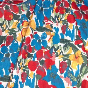 Vibrant Floral Print Midi Dress