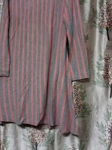 elegant a line long t-shirt
