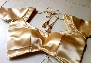 Backless Golden Blouse(Padded)