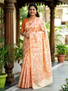 Floral Print Saree ✨ Like 🆕