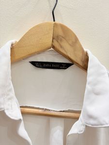 Elegant White Button-Up Blouse