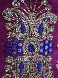 Purple Clutch bag) purse / handbag