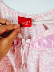 Vintage Pink Floral Nightgown