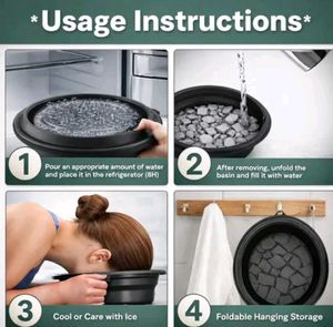 Silicone Facial Ice Bath Bowl