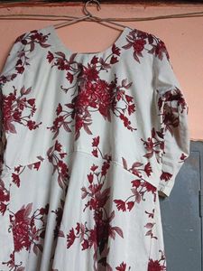 White Floral Maxi Dress