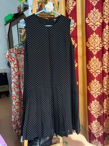 Chic Black Polka Dot Dress