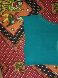 Co-ord Set Blouse Top Bluish Green