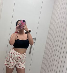 Cozy Pajama Shorts with Bow Print