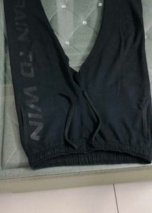 Black Joggers with "TRAIN TO WIN" Print