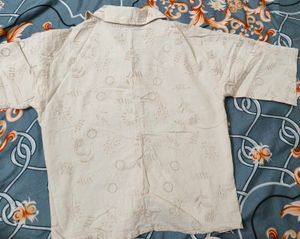 Lightweight Embroidered Button-Up Shirt
