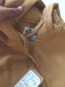 Men's Yellow Zip-Up Hoodie