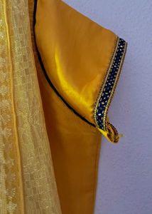 Blue and Yellow Embroidered dress