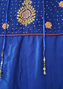 Royal Blue Embroidered dress